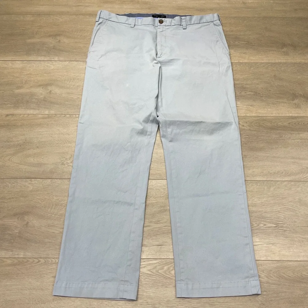 Banana Republic Emerson Straight Chino Pants Mens 38x32 Dusty Blue Stretch